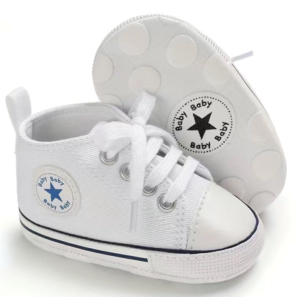 NEW Stylish & Comfy Lace Up Sneakers for Baby - Non-Slip Walking Shoes 0M-6M